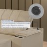 Sofá Retrátil e Reclinável 4 Lugares com Entrada USB e Porta Copos 230cm Austria Yescasa   - 8