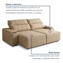 Ver mais imagens de Sofá Retrátil Reclinável 4 Lugares com Entrada USB e Porta Copos 230cm Áustria Yescasa