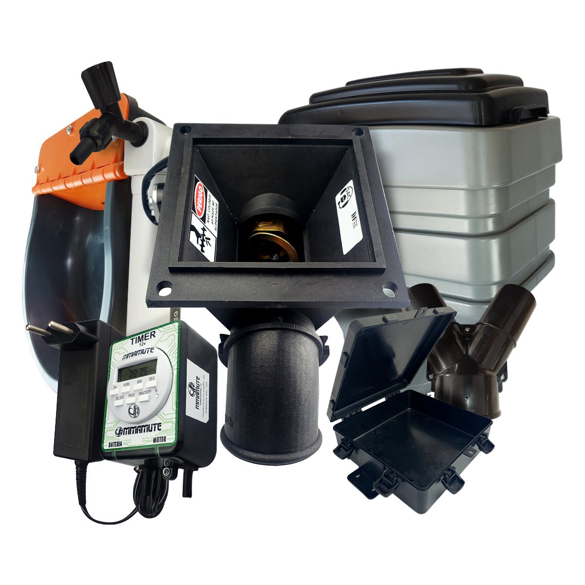 Alimentador automatico reservatorio filtro bebedor divisor Y - 1