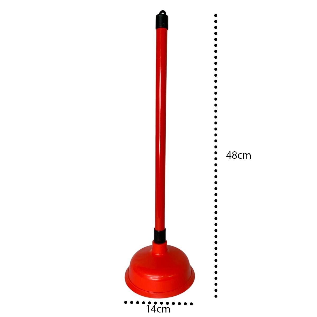 Desentupidor de Vaso com Cabo Vermelho Top House 14 X 48cm - 2