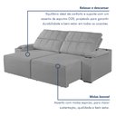 Ver imagem 7 de Sofá Retrátil e Reclinável 4 Lugares com Entrada USB e Porta Copos 230cm Austria Yescasa 