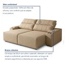 Ver imagem 6 de Sofá Retrátil Reclinável 4 Lugares com Entrada USB e Porta Copos 250cm Áustria Yescasa