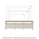 Ver imagem 7 de Conjunto de Sala 2 Peças com Rack e 1 Espelho Ananda CabeCasa MadeiraOriginals Branco Off White/Mel
