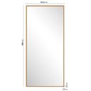 Ver imagem 4 de Conjunto de Sala 2 Peças com Rack e 1 Espelho Ananda CabeCasa MadeiraOriginals Branco Off White/Mel