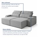 Ver imagem 6 de Sofá Retrátil Reclinável 4 Lugares com Entrada USB e Porta Copos 250cm Áustria Yescasa