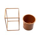 Ver imagem 6 de Vaso Decorativo Terracota com Suporte em Metal 16x11cm - D'Rossi