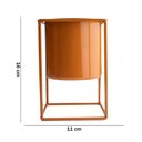 Ver imagem 7 de Vaso Decorativo Terracota com Suporte em Metal 16x11cm - D'Rossi