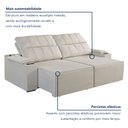 Ver imagem 5 de Sofá Retrátil e Reclinável 4 Lugares com Entrada USB e Porta Copos 290cm Austria Yescasa  