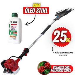 Derriçadeira Kawashima Turbo 2 e Haste de 110cm + Óleo Sthil - 2
