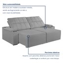 Ver imagem 5 de Sofá Retrátil e Reclinável 4 Lugares com Entrada USB e Porta Copos 290cm Austria Yescasa