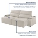 Ver imagem 7 de Sofá Retrátil Reclinável 4 Lugares com Entrada USB e Porta Copos 230cm Irlanda Yescasa