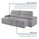 Ver imagem 7 de Sofá Retrátil Reclinável 4 Lugares com Entrada USB e Porta Copos 230cm Irlanda Yescasa