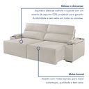 Ver imagem 7 de Sofá Retrátil e Reclinável 4 Lugares com Entrada USB e Porta Copos 250cm Irlanda Yescasa  