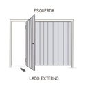 Ver imagem 4 de Portão de Aço Galvanizado Contrapeso com Painel Chapa Frisada 220cmx240cmx8,7cm