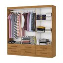 Ver imagem 4 de Guarda-Roupa Cancun 6 Portas 6 Gavetas com Espelho Multimóveis CR35553 Cinamomo