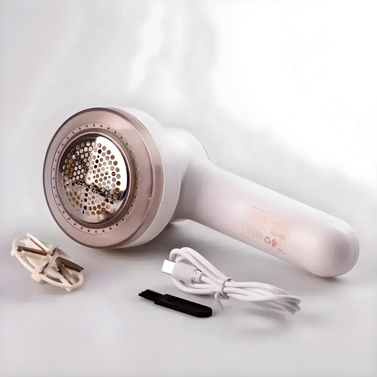 Ver imagem 2 de Aparador Elétrico sem Fio de Pelos e Fiapos de Roupas Branco