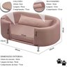 Cama para Cachorro e Gato Caminha Chase Pet Veludo Rosa Pés Metal com Regulagem - Arkell - 5