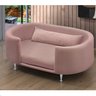 Cama para Cachorro e Gato Caminha Chase Pet Veludo Rosa Pés Metal com Regulagem - Arkell - 2