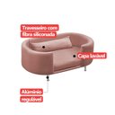 Ver imagem 6 de Cama para Cachorro e Gato Caminha Chase Pet Veludo Rosa Pés Metal com Regulagem - Arkell