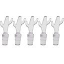 Ver imagem 1 de Kit 5 Tampas Transparentes de Pvc para Fechar Garrafas 8x2cm Vinho Espumante Cactus