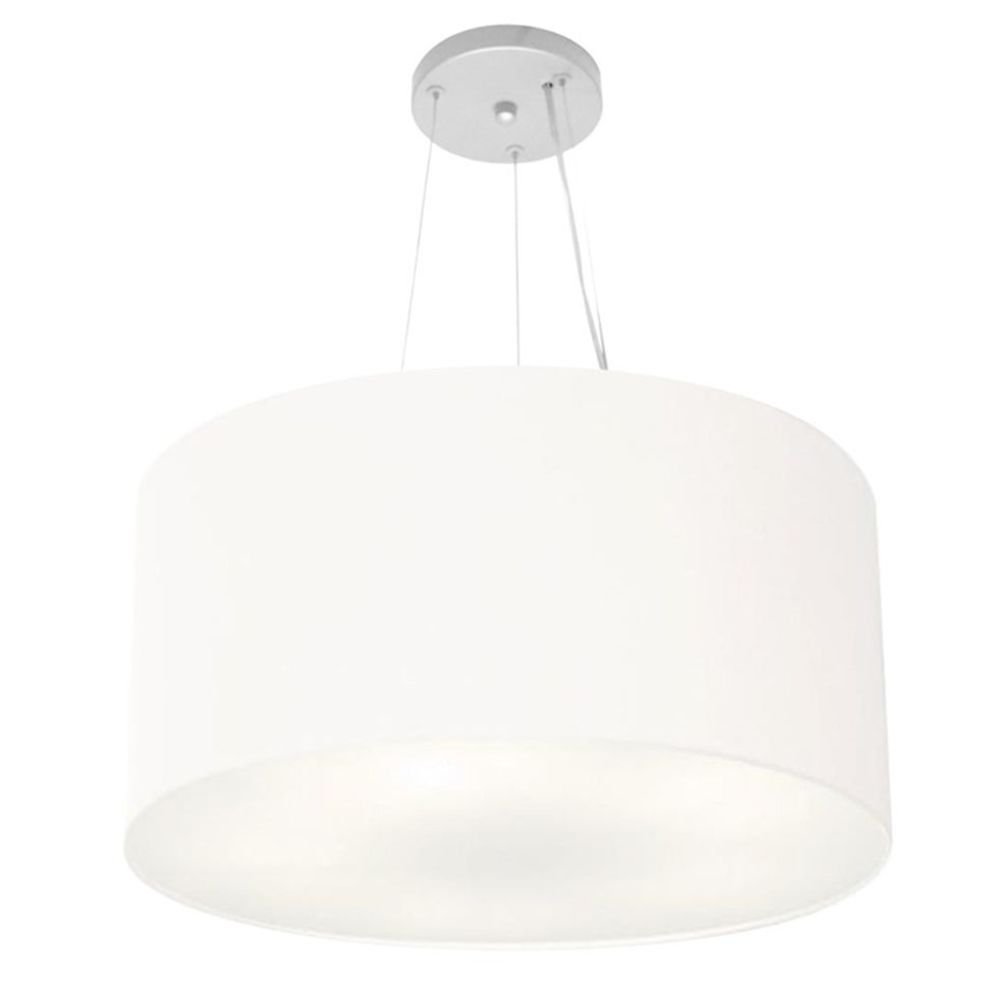 Pendente Cilíndrico Branco MJ-4191 Para Mesa de Jantar e Estar - 1