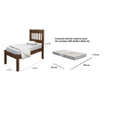 Ver imagem 1 de Cama Solteiro Reta Madeira com 01 Colchão (88x188x12) Gazin D20