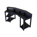 Ver imagem 5 de Conjunto 2 Peças com Mesa Gamer ME4167 com Cadeira de Escritório Diretor Tela Mesh Preto Azul