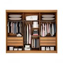 Ver imagem 5 de Guarda Roupa Casal Prime 3 Portas de Correr 6 Gavetas MDF Cinamomo Arbo Design