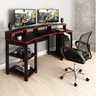 Kit 2 Peças com Mesa Gamer ME4167 com Cadeira de Escritório Diretor Tela Mesh - 1
