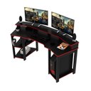 Ver imagem 6 de Conjunto 2 Peças com Mesa Gamer ME4167 com Cadeira de Escritório Diretor Tela Mesh Preto Vermelho