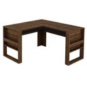 Ver imagem 5 de Kit 2 Peças com Escrivaninha em L com Cadeira de Escritório Diretor Tela Mesh