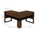 Ver imagem 6 de Kit 2 Peças com Escrivaninha em L com Cadeira de Escritório Diretor Tela Mesh