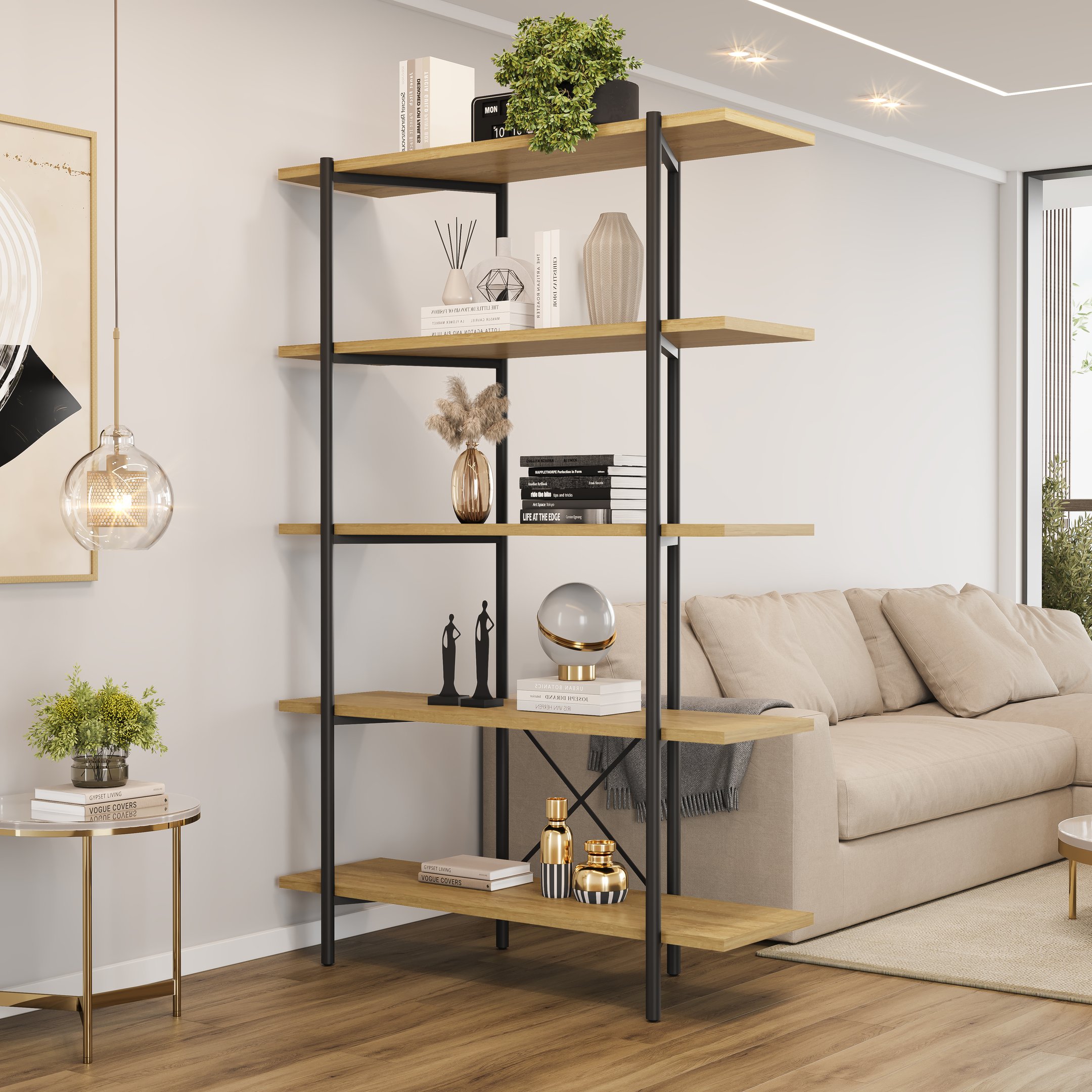板:120cm.ストック95cm Estante 120cm 5 Prateleiras Orbit | MadeiraMadeira