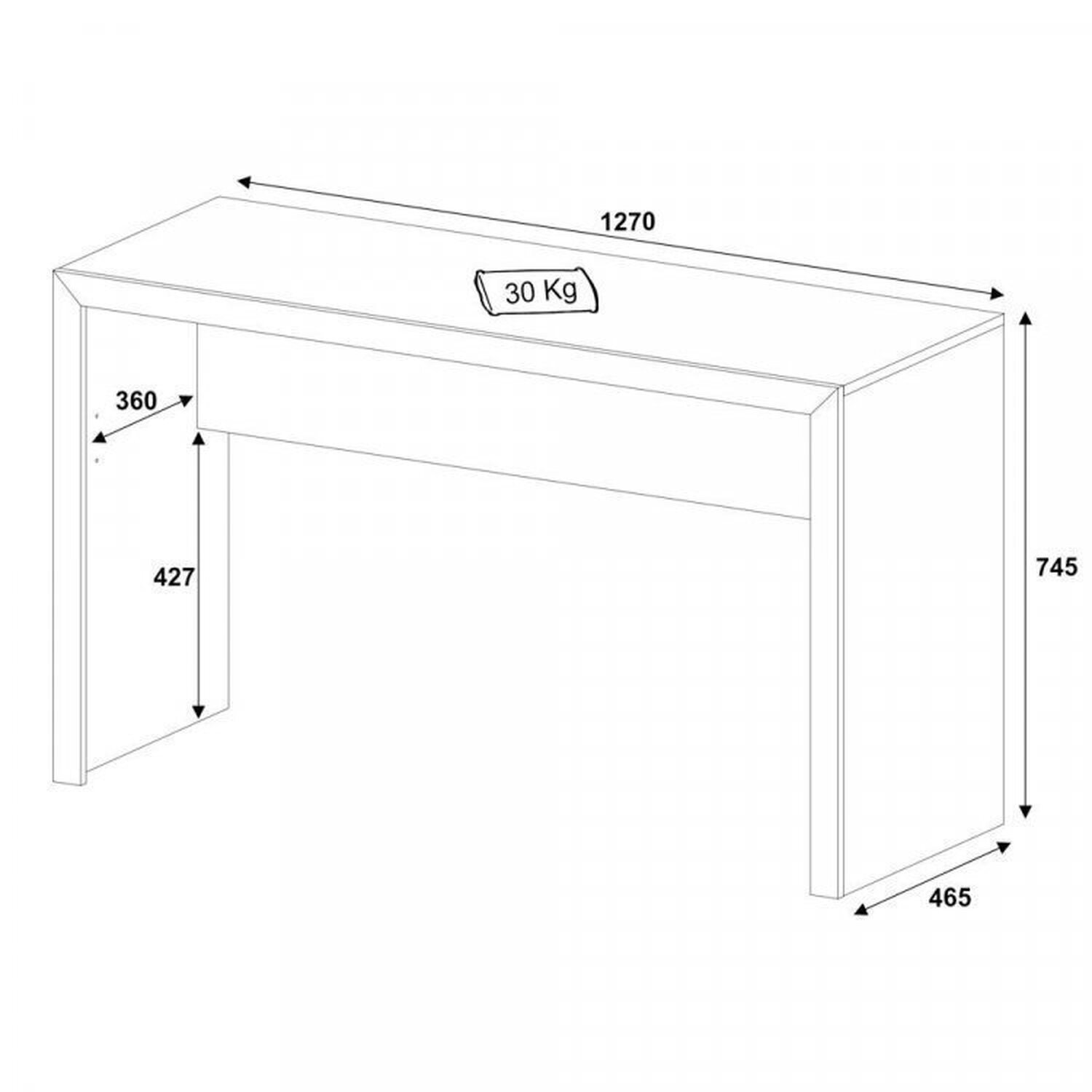 Kit 2 Peças com Escrivaninha 127cm Me4135 e Cadeira Diretor Tela Mesh Tok 3310 Espresso Móveis - 5