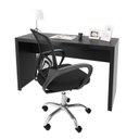 Ver imagem 1 de Conjunto 2 Peças com Escrivaninha 127cm ME4135 e Cadeira Diretor Tela Mesh Tok 3310 Espresso Móveis Preto