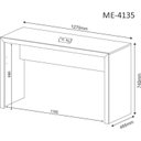Ver imagem 5 de Conjunto 2 Peças com Escrivaninha 127cm ME4135 e Cadeira Diretor Tela Mesh Tok 3310 Espresso Móveis Preto