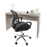 Kit 2 Peças com Escrivaninha 127cm Me4135 e Cadeira Diretor Tela Mesh Tok 3310 Espresso Móveis - 1