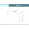 Kit 2 Peças com Escrivaninha 127cm Me4135 e Cadeira Diretor Tela Mesh Tok 3310 Espresso Móveis - 5