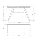 Ver imagem 5 de Escrivaninha Penteadeira Ricco 120 Cm Laca com Madeirado 2 Gavetas Palhinha Off White