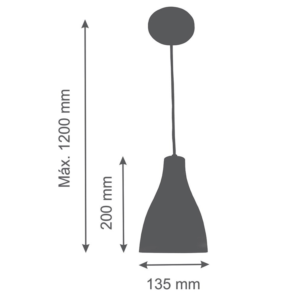 Kit 3 Luminárias Pendente Lustre Teto Moderno Luxo Cobre - 2