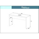 Ver imagem 5 de Conjunto 2 Peças com Escrivaninha 127cm ME4135 e Cadeira Diretor Tela Mesh Tok 3310 Espresso Móveis Branco