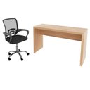 Ver imagem 2 de Conjunto 2 Peças com Escrivaninha 127cm ME4135 e Cadeira Diretor Tela Mesh Tok 3310 Espresso Móveis Marrom/Amendoa