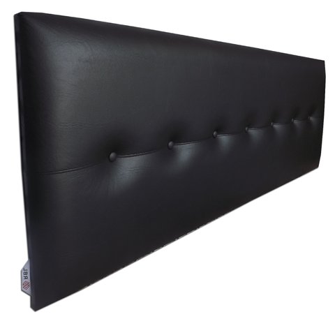 Cabeceira Cama Box Solteiro Durasi 05 Corino Preto 90 X 60 RBL