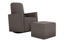 Ver imagem 2 de Poltrona Amamentação Balanço C/puff Annecy Suede Cappuccino B255 - Matrix