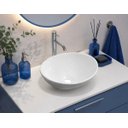 Ver imagem 4 de Cuba de Apoio Oval Branca Banheiro Sobrepor 40cm Moderna
