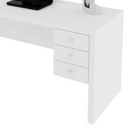 Kit 2 Peças com Escrivaninha 3 Gavetas com Cadeira de Escritório Diretor Tela Mesh - 11