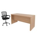 Ver imagem 4 de Kit 2 Peças com Escrivaninha 3 Gavetas com Cadeira de Escritório Diretor Tela Mesh