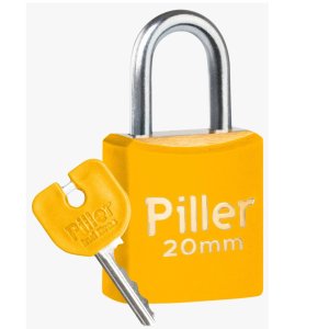 Cadeado 20mm Amarelo - Piller