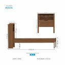 Ver imagem 3 de Cama Solteiro Invicta com Baú Marrom/Jatobá