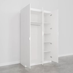 Guarda Roupa Modulado 3 Portas com Cabideiro Hera Cabecasa Madeiramadeira - 11